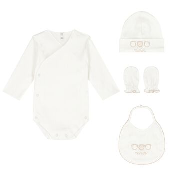 Beige Bodysuit Baby Gift Set