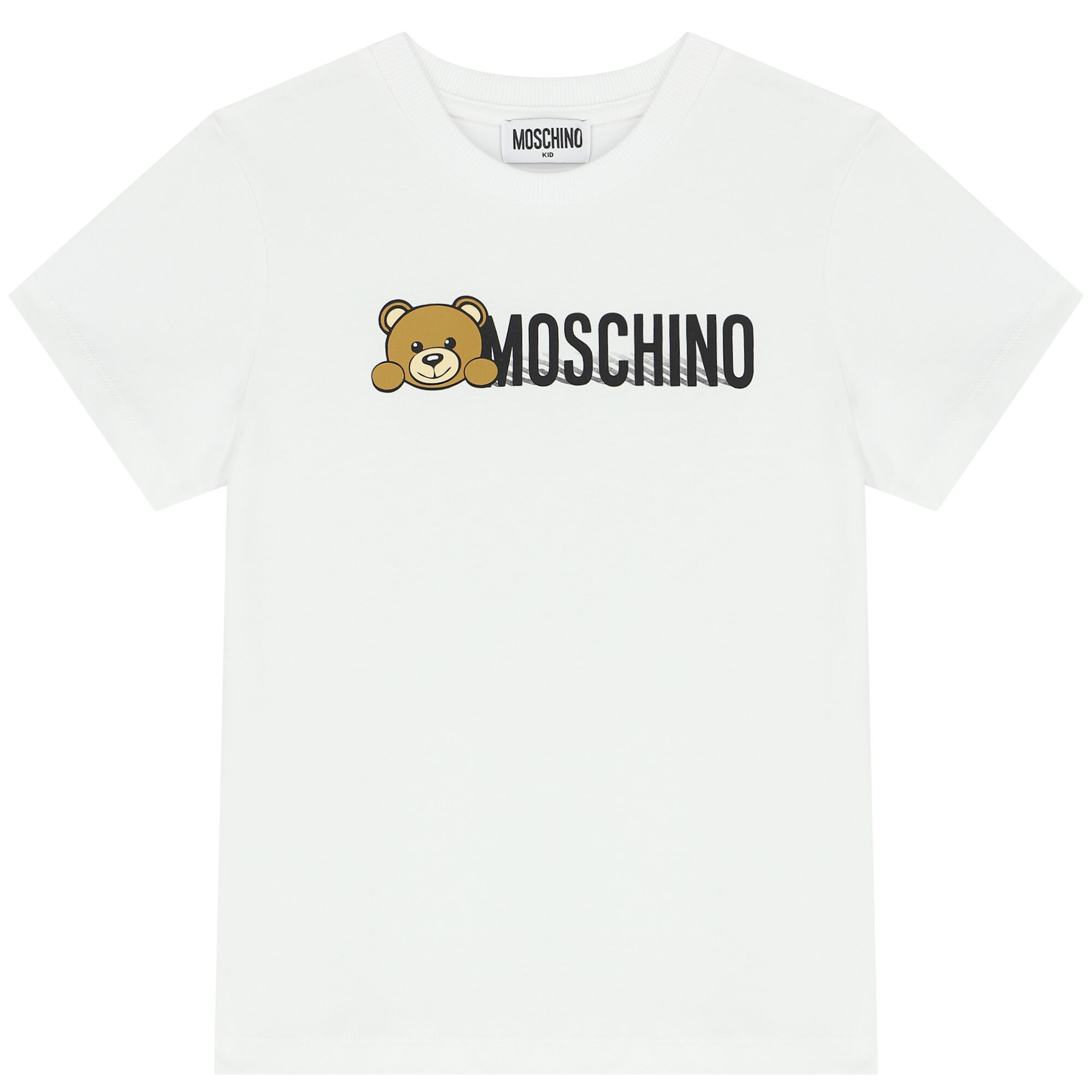 Moschino Kids Teddy-print leggings - White