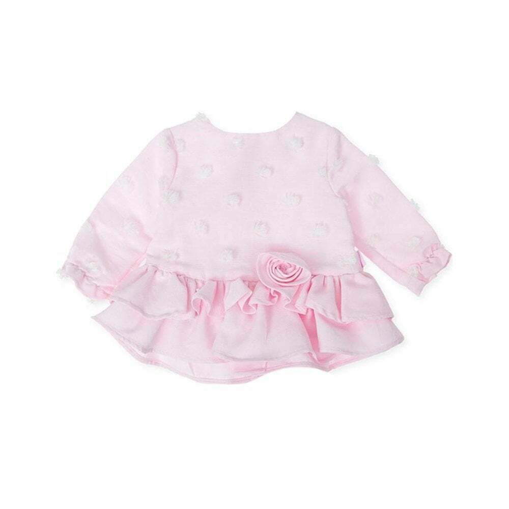 Tutto Piccolo baby girls long-sleeved dress & tights 9214-20 Pink