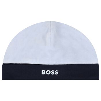 Baby Boys Blue Logo Hat