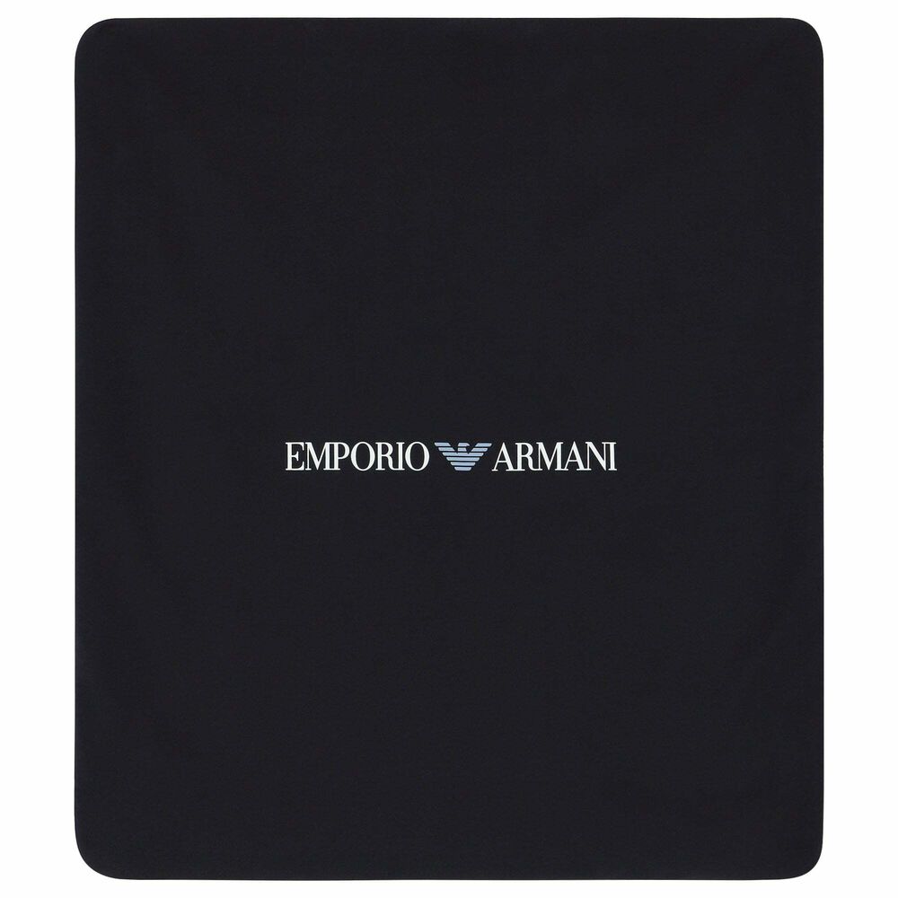 wenselijk ademen Lengtegraad Emporio Armani Baby Boys Navy Logo Blanket | Junior Couture Kuwait