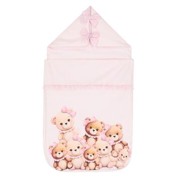 Baby Girls Pink Teddy Bear Nest