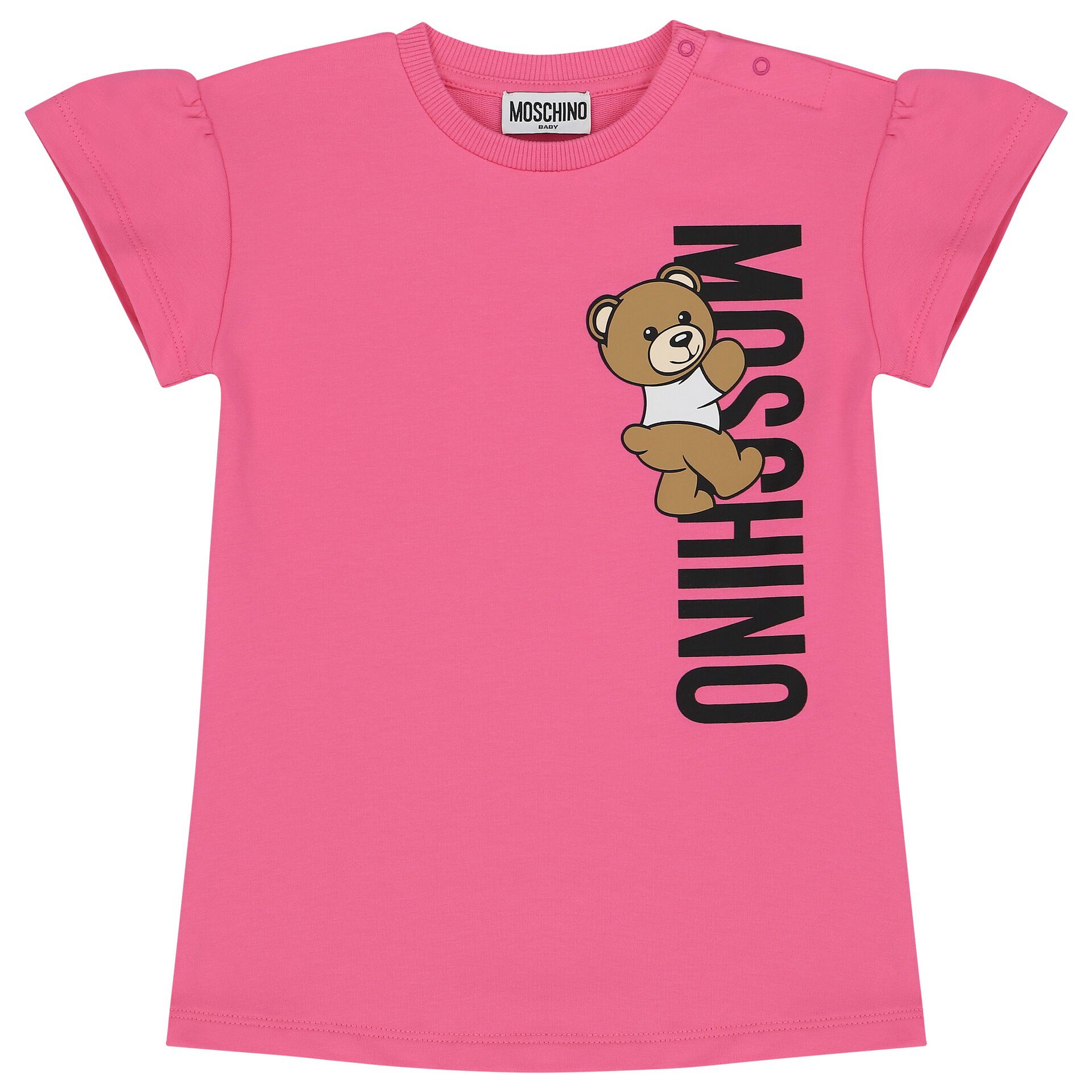 Moschino Kids logo-print cap - Pink