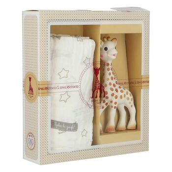 Giraffe Baby Teether & Muslin Set