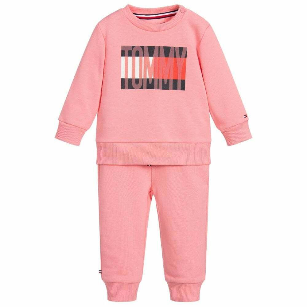 tommy hilfiger pink tracksuit