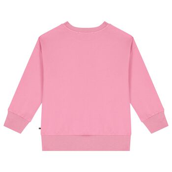 Girls Pink Logo Bag Sweatshirt