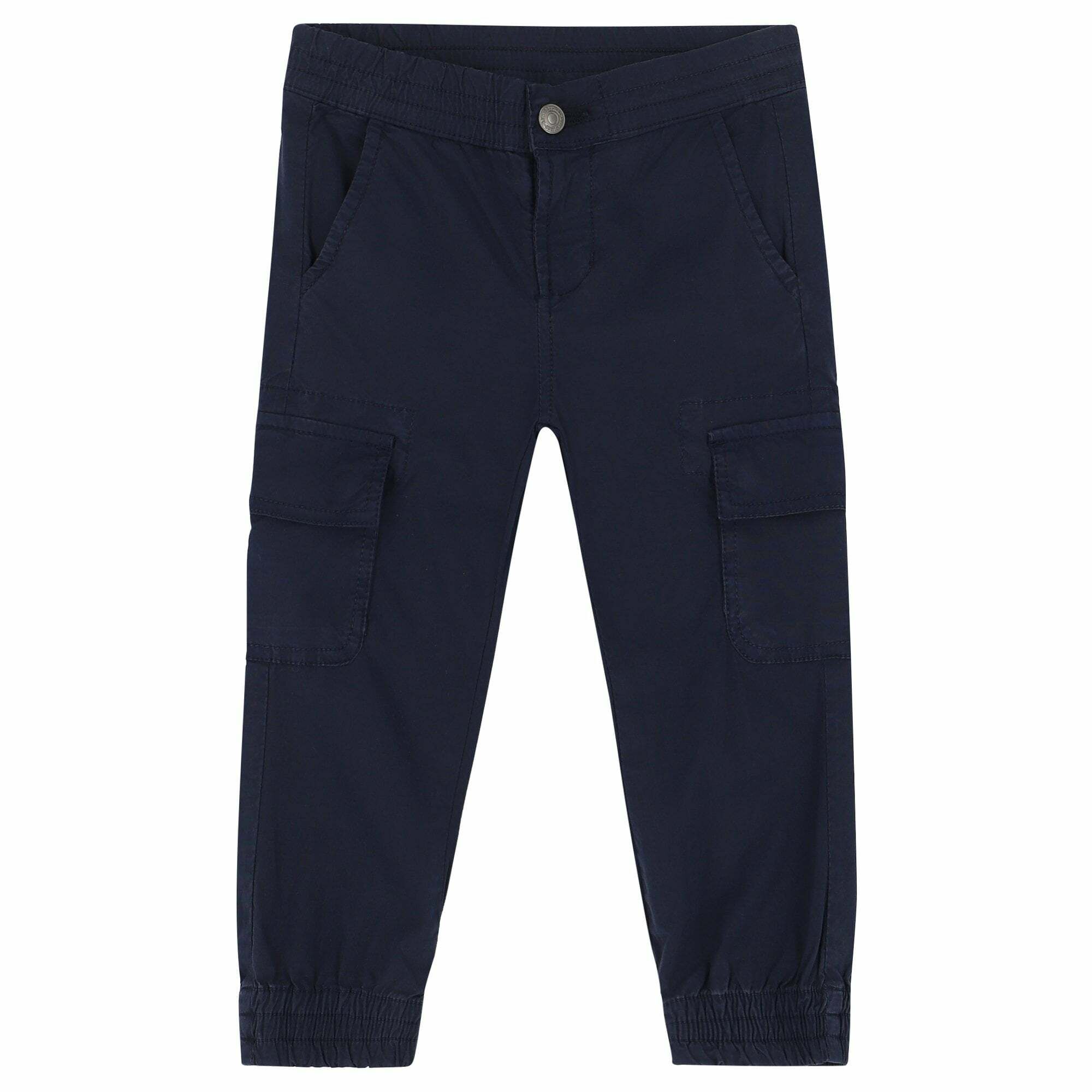 Childrens navy cheap cargo trousers