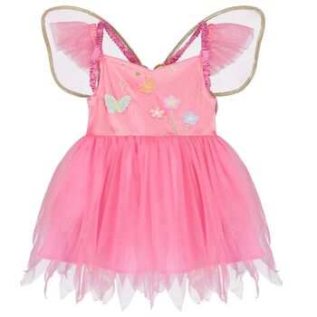 Girls Pink Fairy Costume