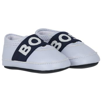 Baby Boys Blue Logo Pre Walker Shoes