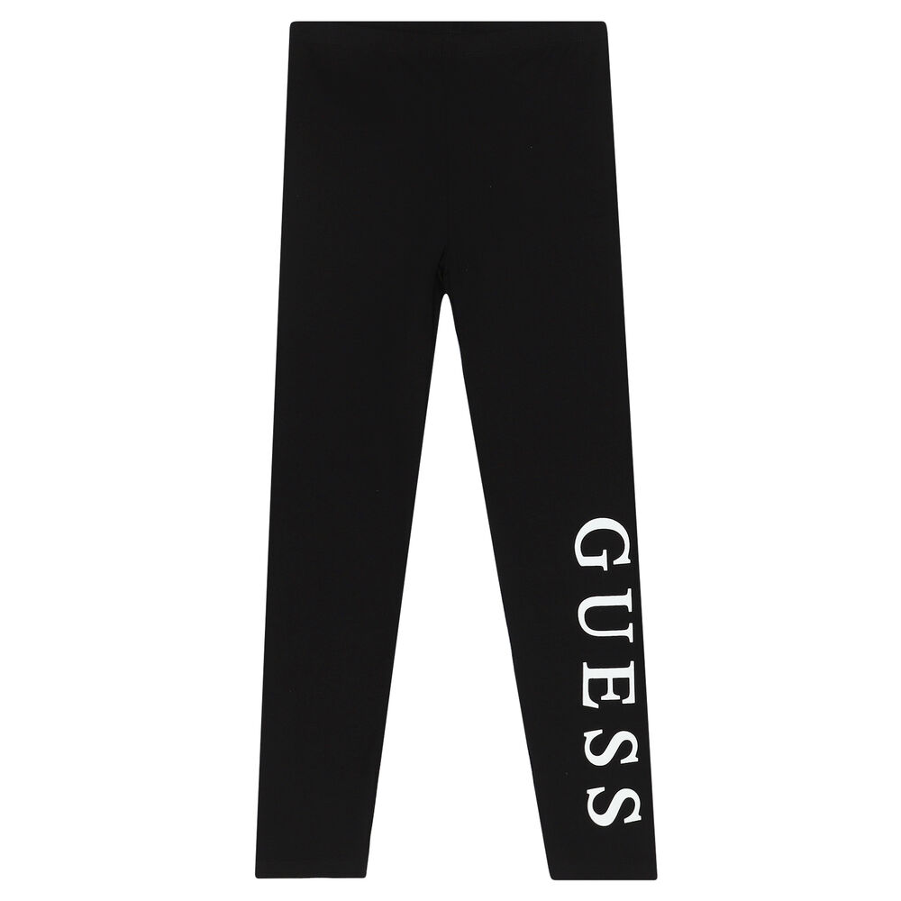 Black Logo Leggings