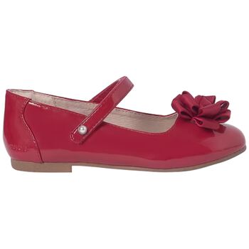 Girls Red Patent Leather Ballerina Shoes