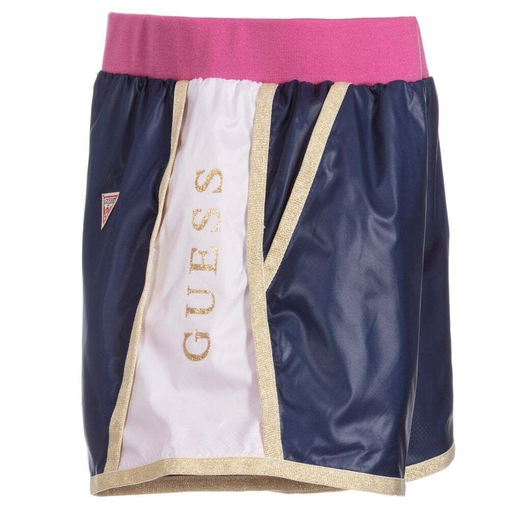 Girls Navy Sports Shorts