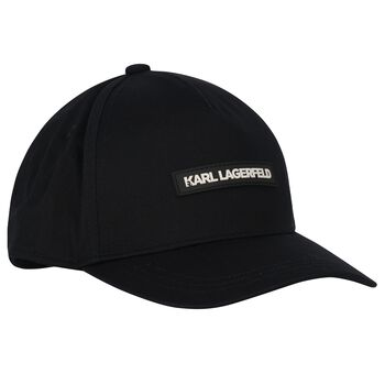 Boys Black Logo Cap