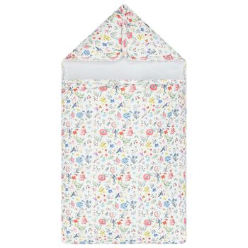 Baby Girls White Floral Baby Nest