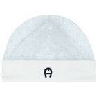 Aigner Baby Boys Blue & White Logo Hat | Junior Couture