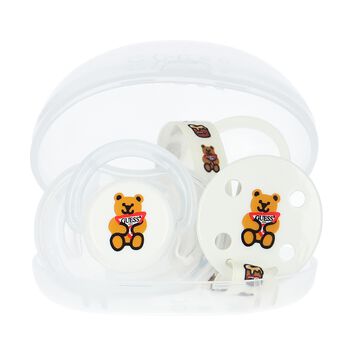 White Logo Baby Pacifier Gift Set