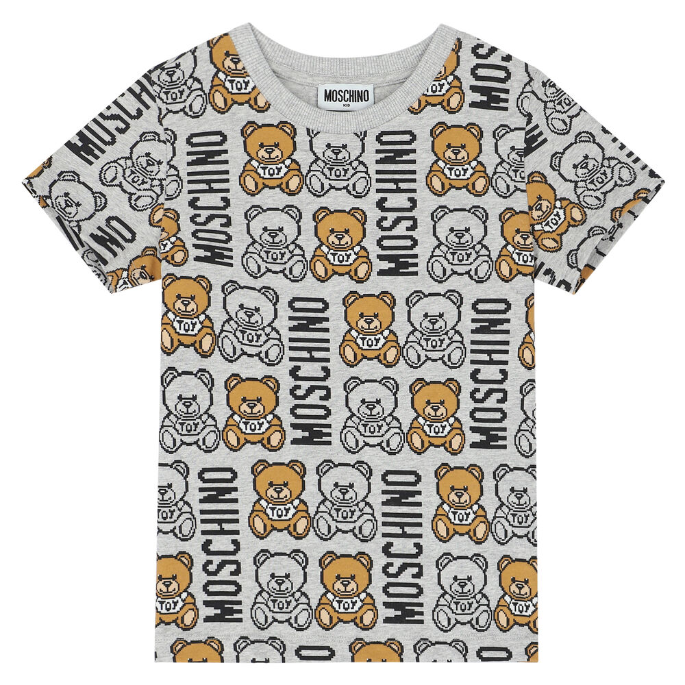 Camiseta Moschino Couture Teddy Bear Gris Hombre 232ZRV07237041484