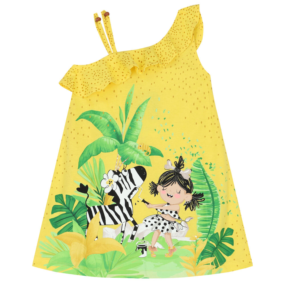 Mayoral Girls Yellow Dress | Junior Couture USA