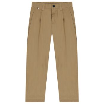 Boys Beige Trousers