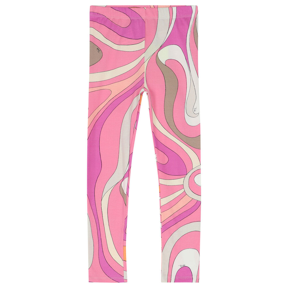 PUCCI Junior multi Abstract Print Leggings (4-14 Years)