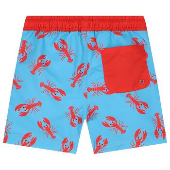 Boys Blue & Red Swim Shorts