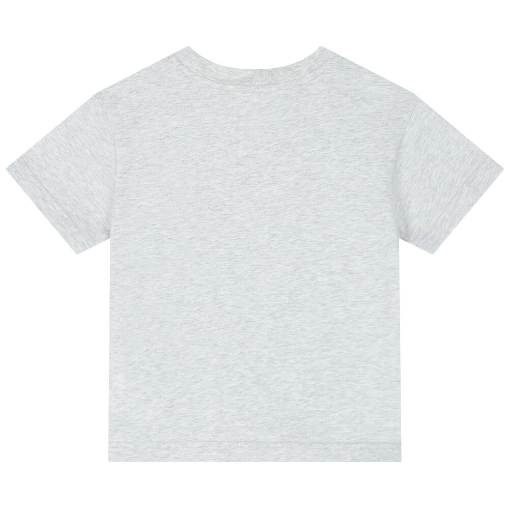 Palm Angels Grey Teddy Bear Logo T-Shirt | Junior Couture USA