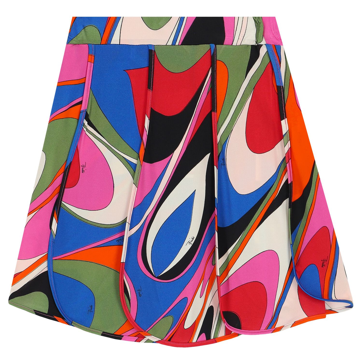 Pucci Girls Multi-Coloured Onde Skirt | Junior Couture