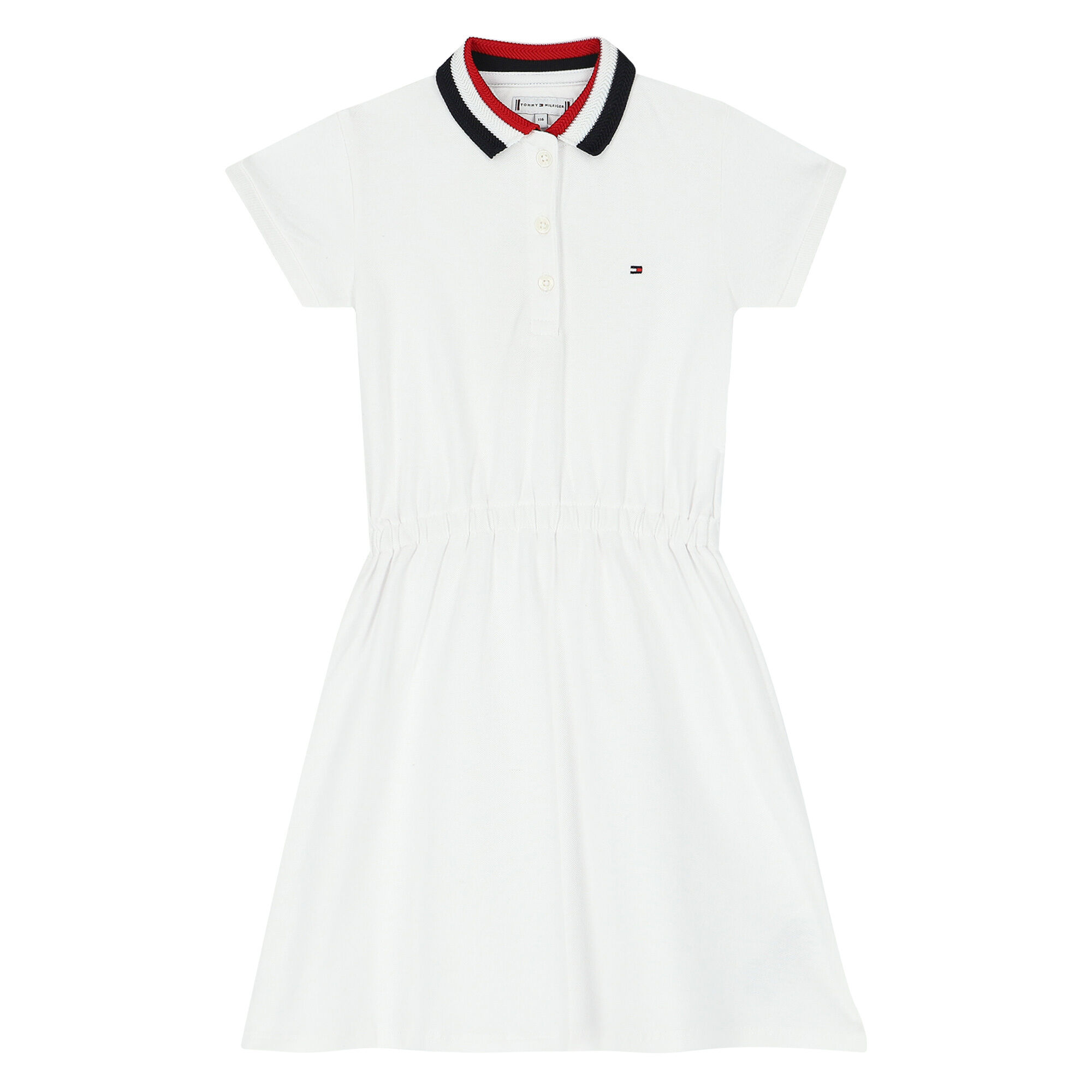 Girls white polo discount dress