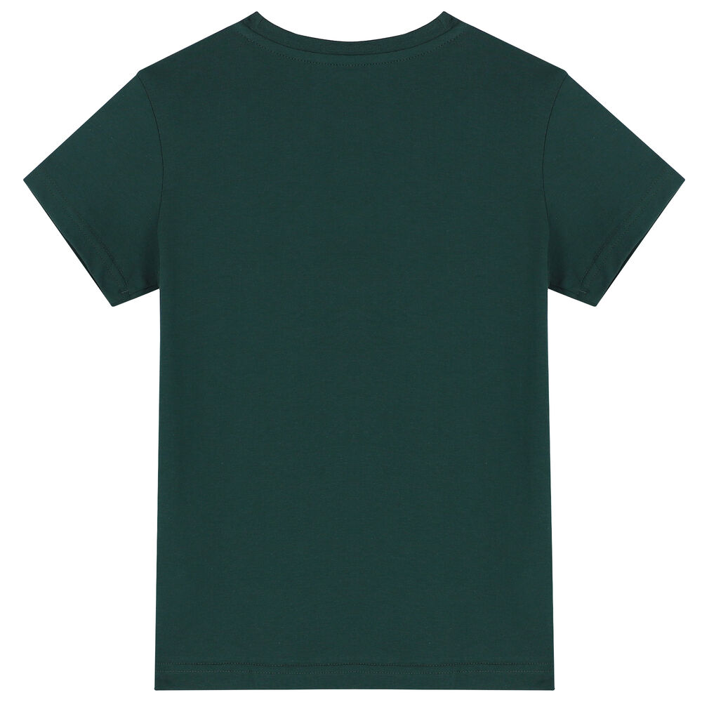adidas Originals Trefoil Couture T-Shirt | USA Junior Green Logo