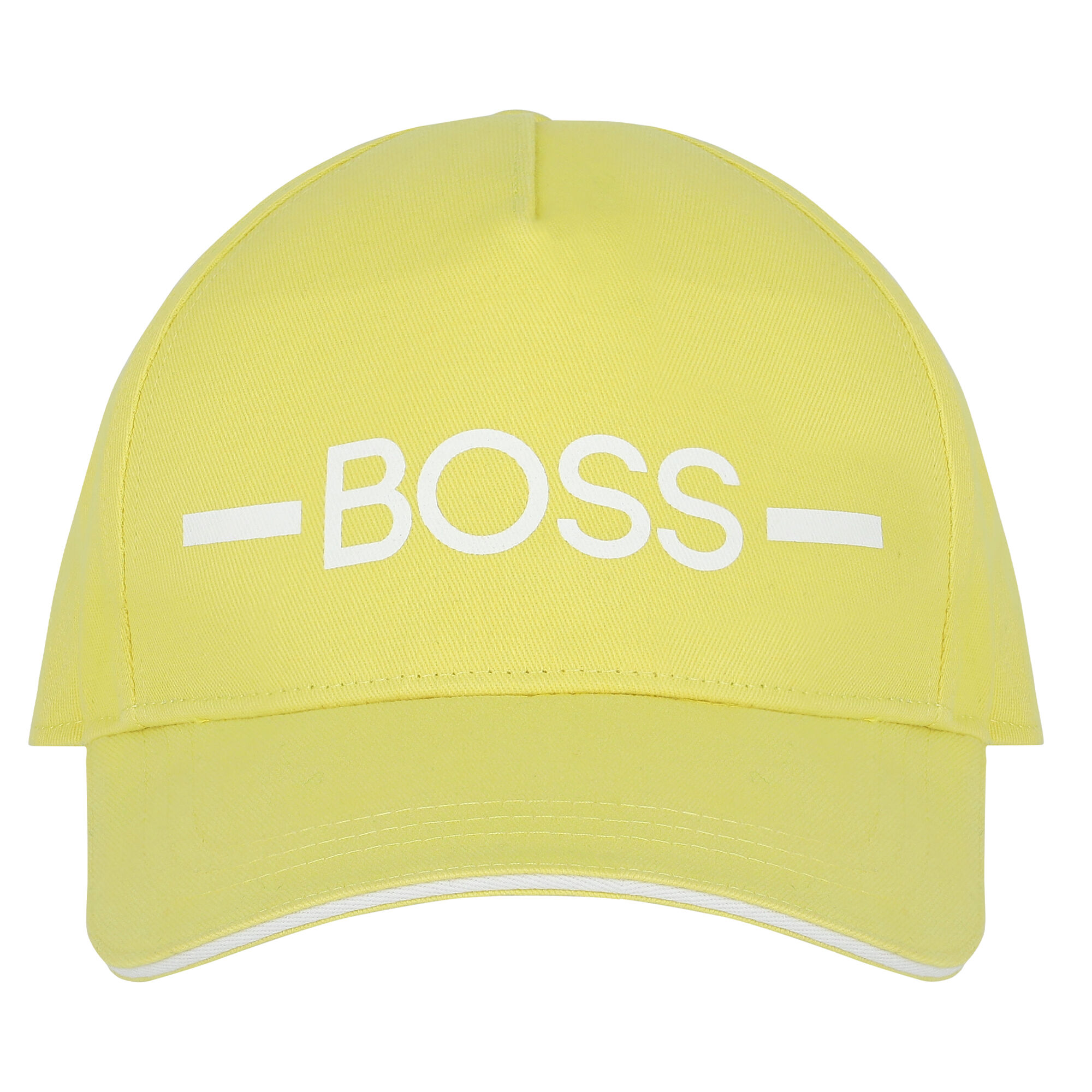 BOSS Kidswear logo-print cotton cap - Yellow