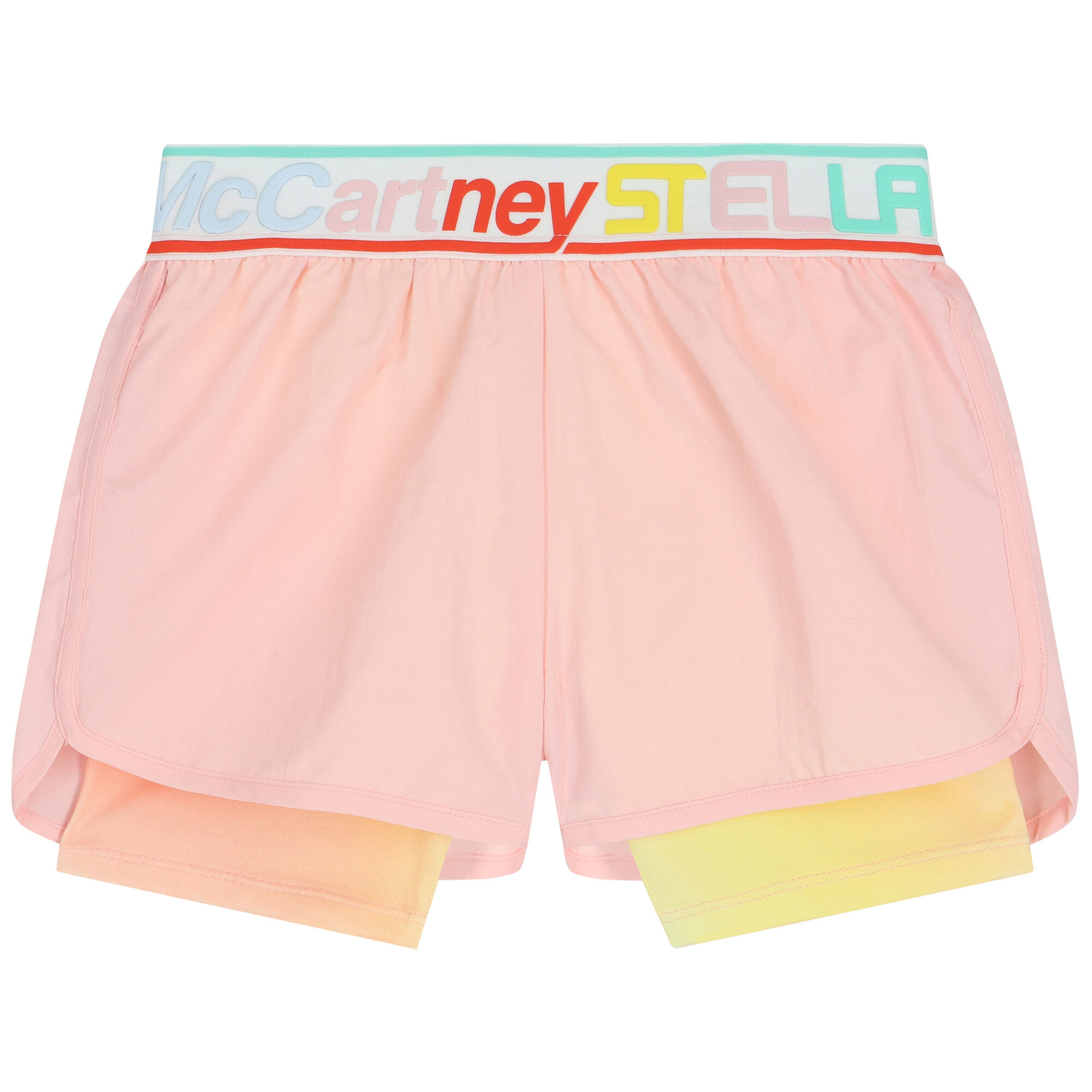 Stella McCartney Kids graphic-print cotton shorts - Pink