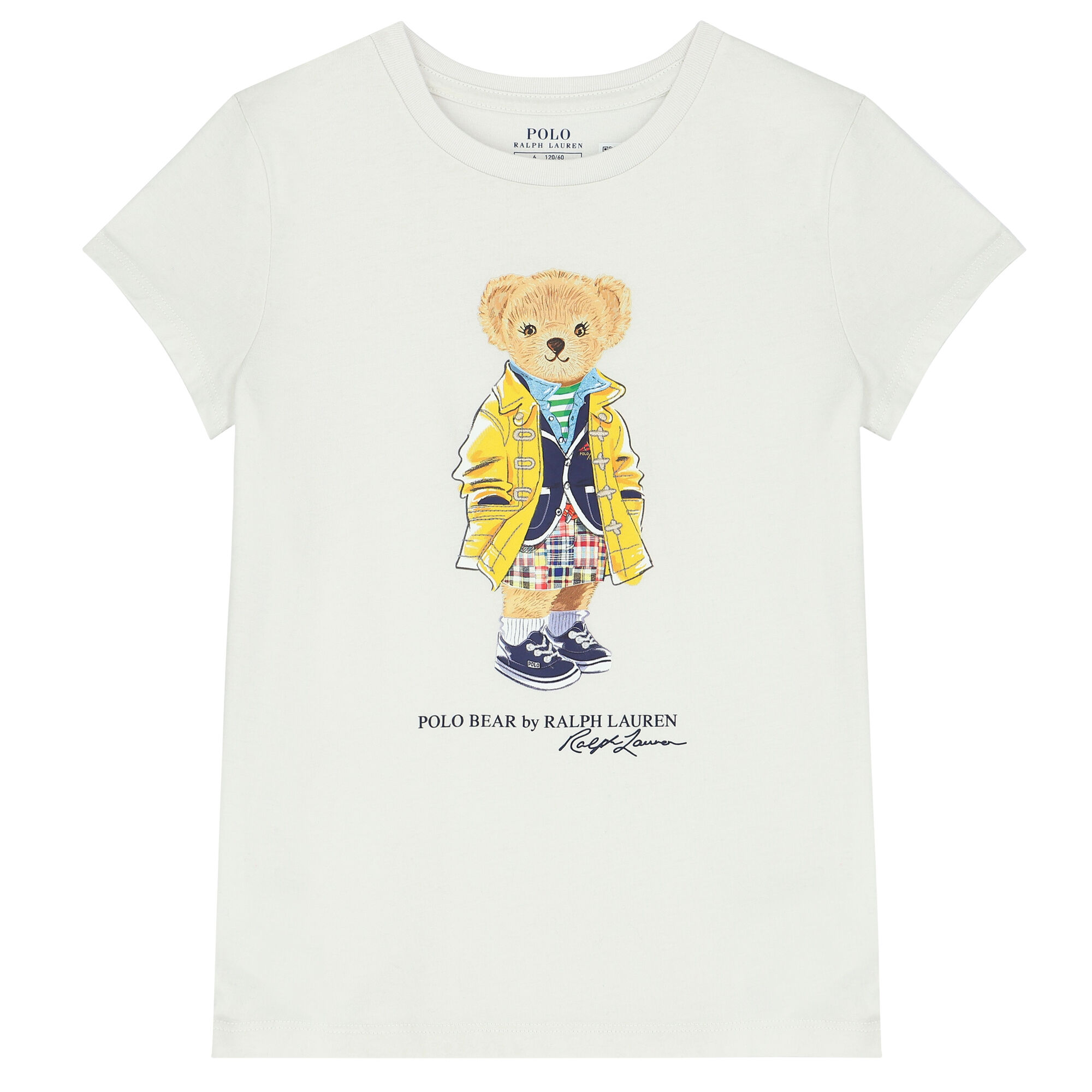 Ralph Lauren Girls White Polo Bear T-Shirt | Junior Couture USA