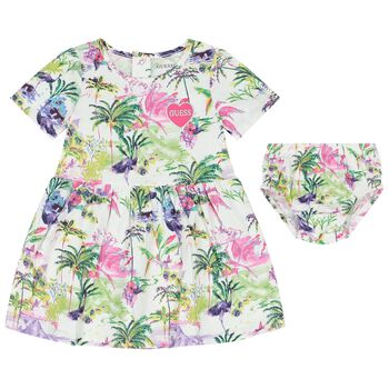 Younger Girls Botanical Print Dress Set