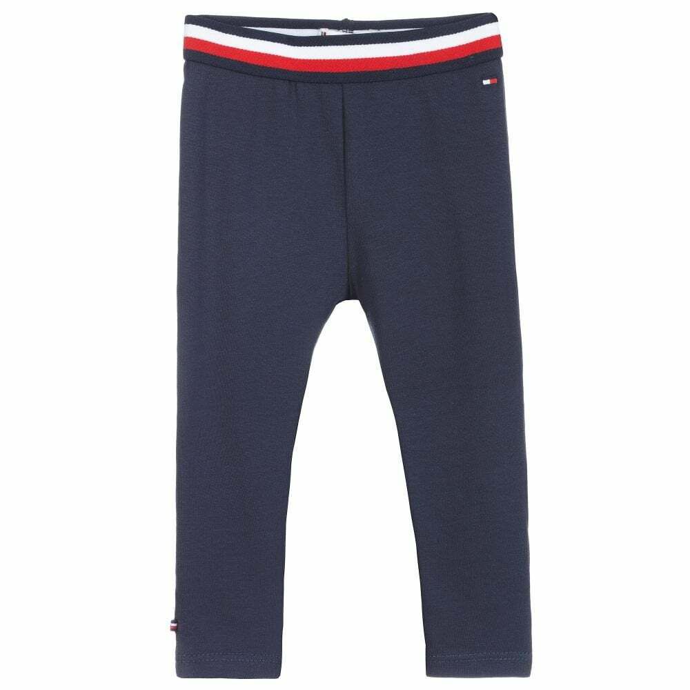 Girls Junior Leggings Couture | Tommy Logo Baby Navy Hilfiger USA