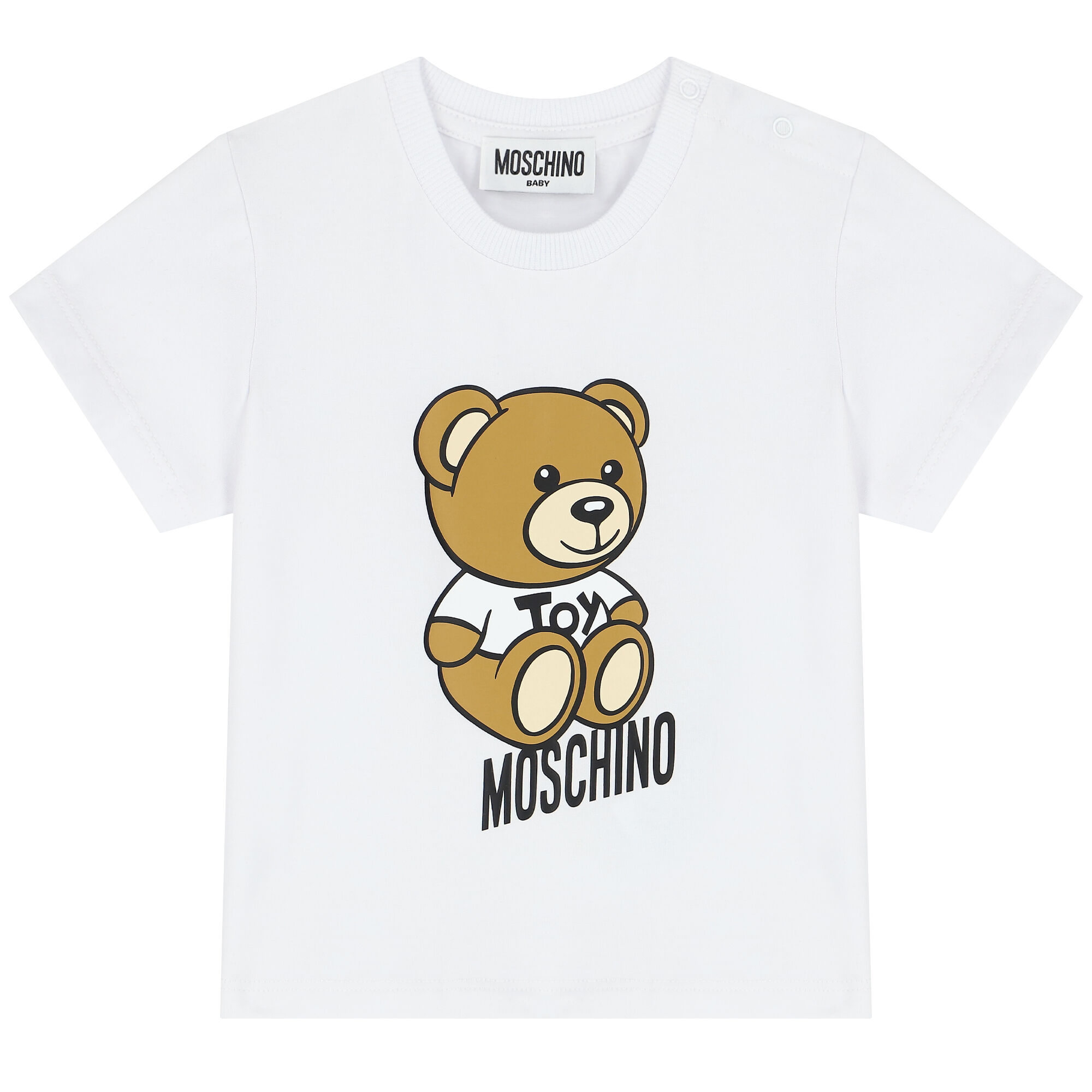 Moschino Kids logo-print cotton T-shirt - White