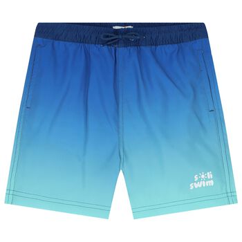 Boys Blue & Green Swim Shorts