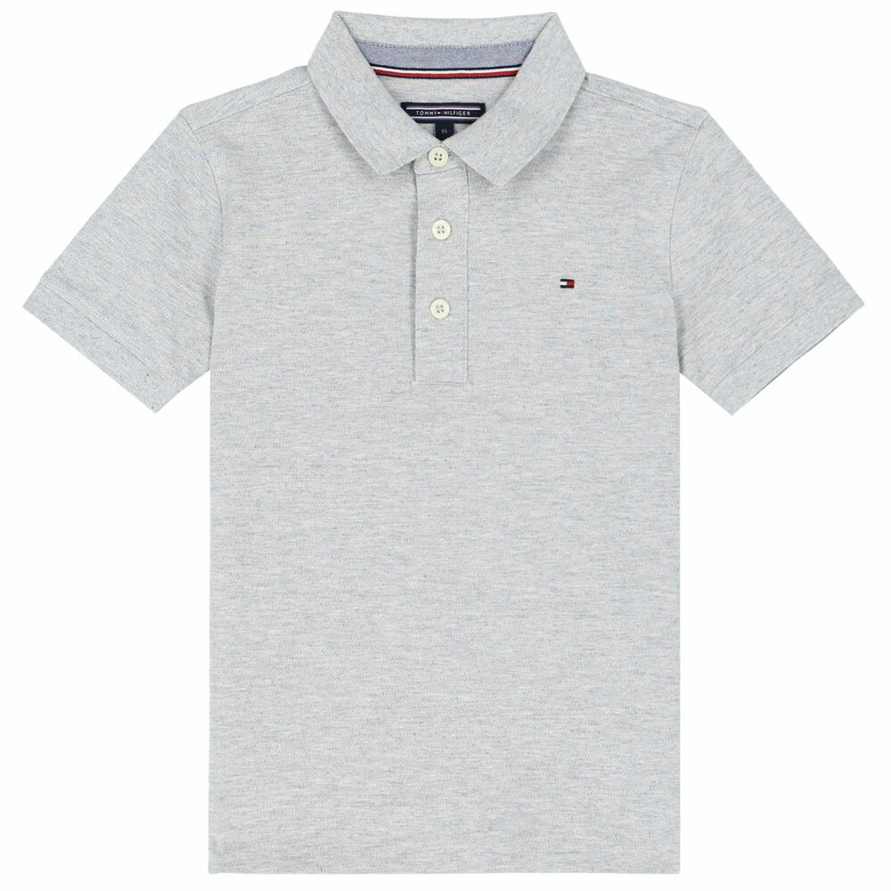 Junior Tommy Shirt Hilfiger | Grey Boys USA Couture Logo Polo