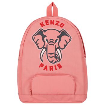 حقيبة ظهر بشعار الفيل باللون الوردى
