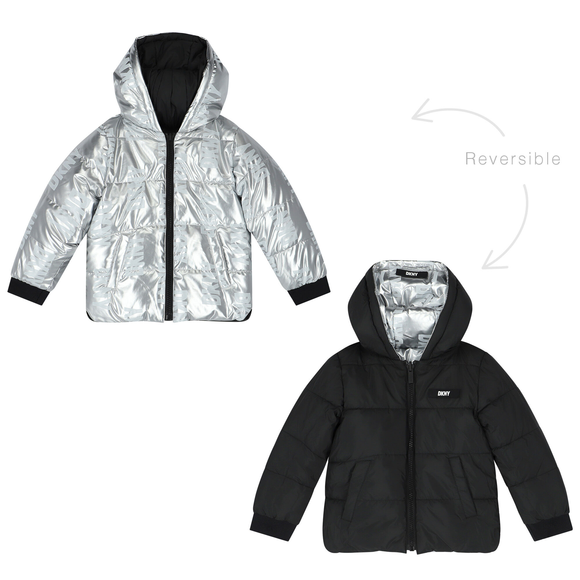 Dkny logo 2024 puffer jacket