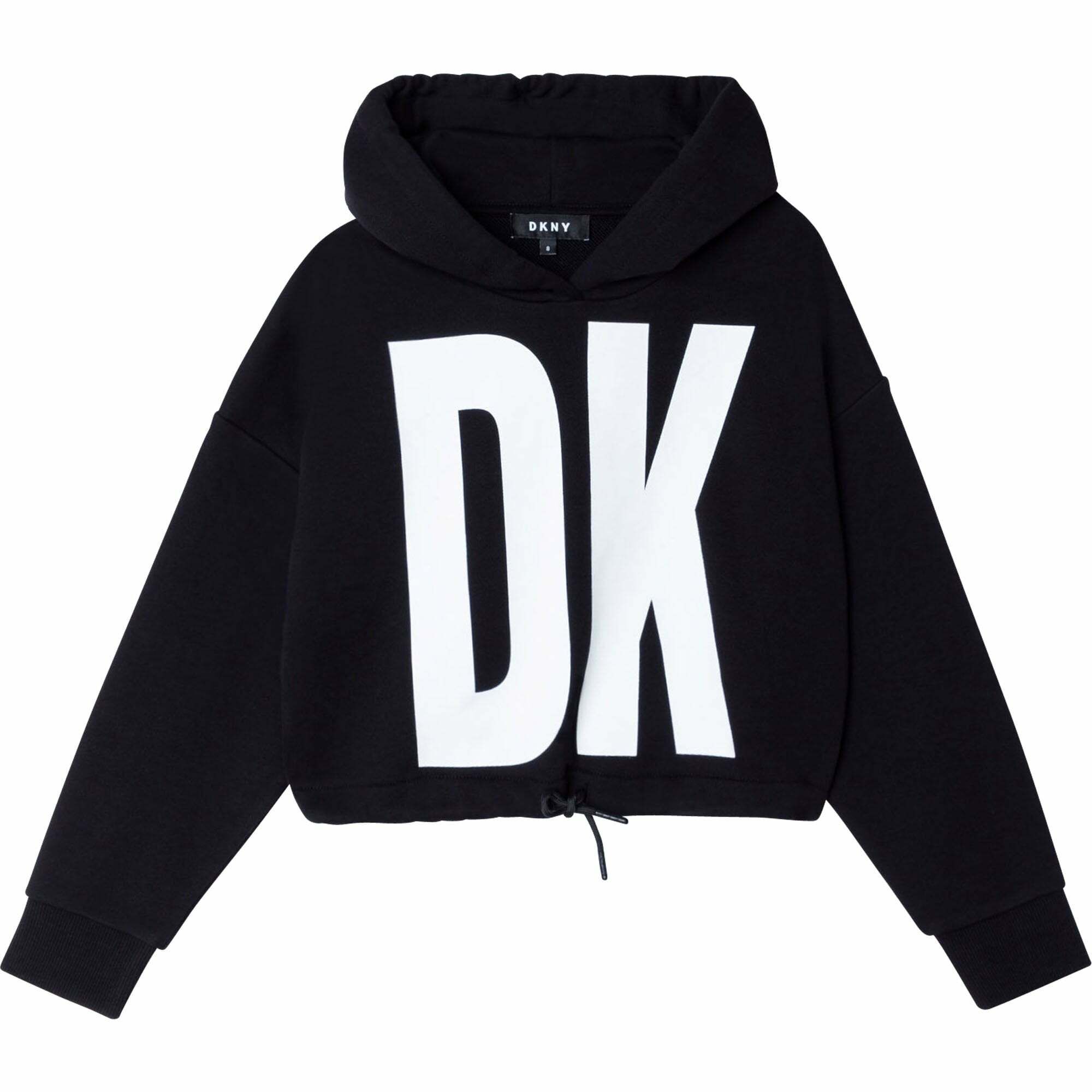 dkny black and white hoodie