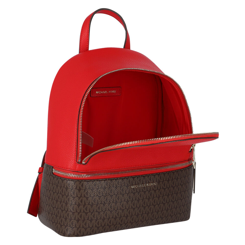 MICHAEL KORS Girls Red Logo Backpack | Junior Couture USA