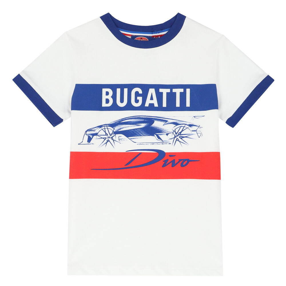 Bugatti Junior Boys USA Junior Couture White Logo | T-Shirt