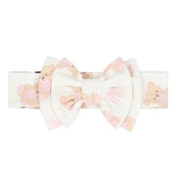 Baby Girls Ivory Teddy Bear Headband