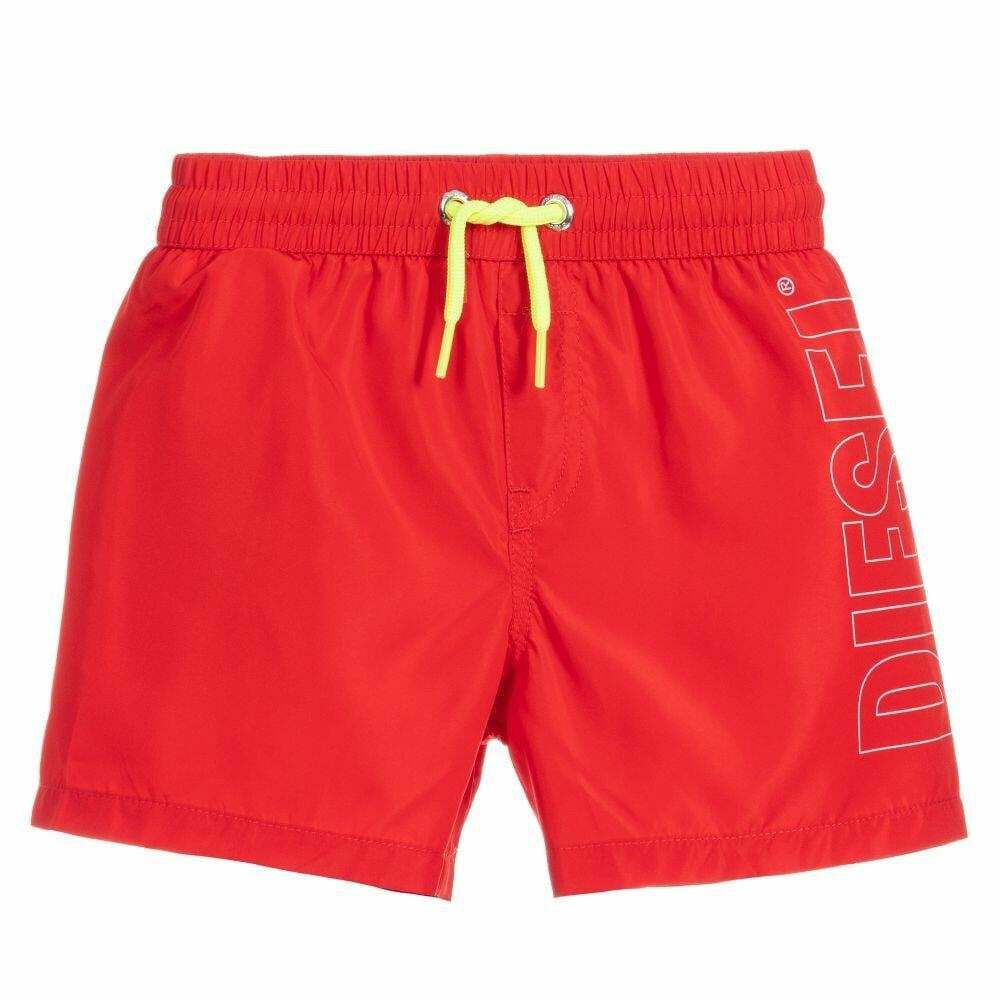 diesel logo swim shorts