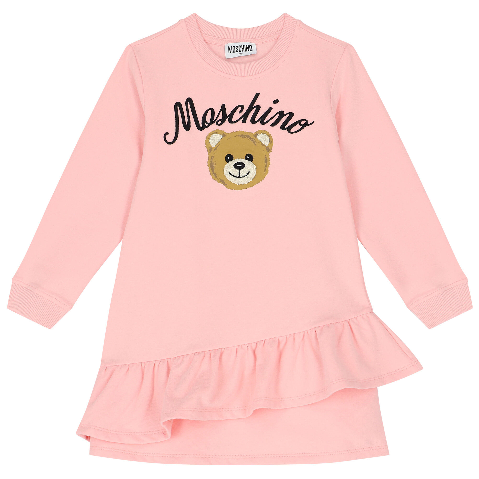 Moschino Kids Teddy bear cotton dress - Pink