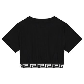 Girls Black Medussa T-Shirt