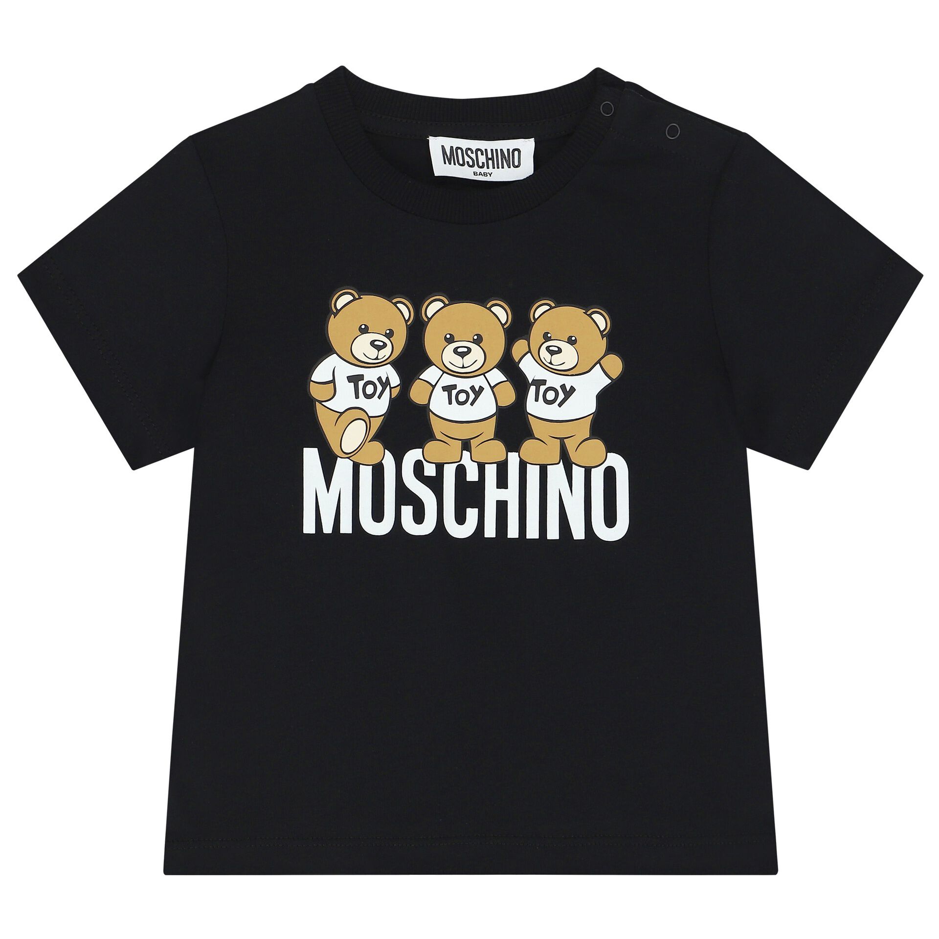 Moschino White Teddy Bear Logo T-Shirt | Junior Couture USA