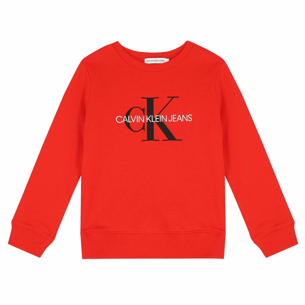 Calvin Klein logo sweatshirt red