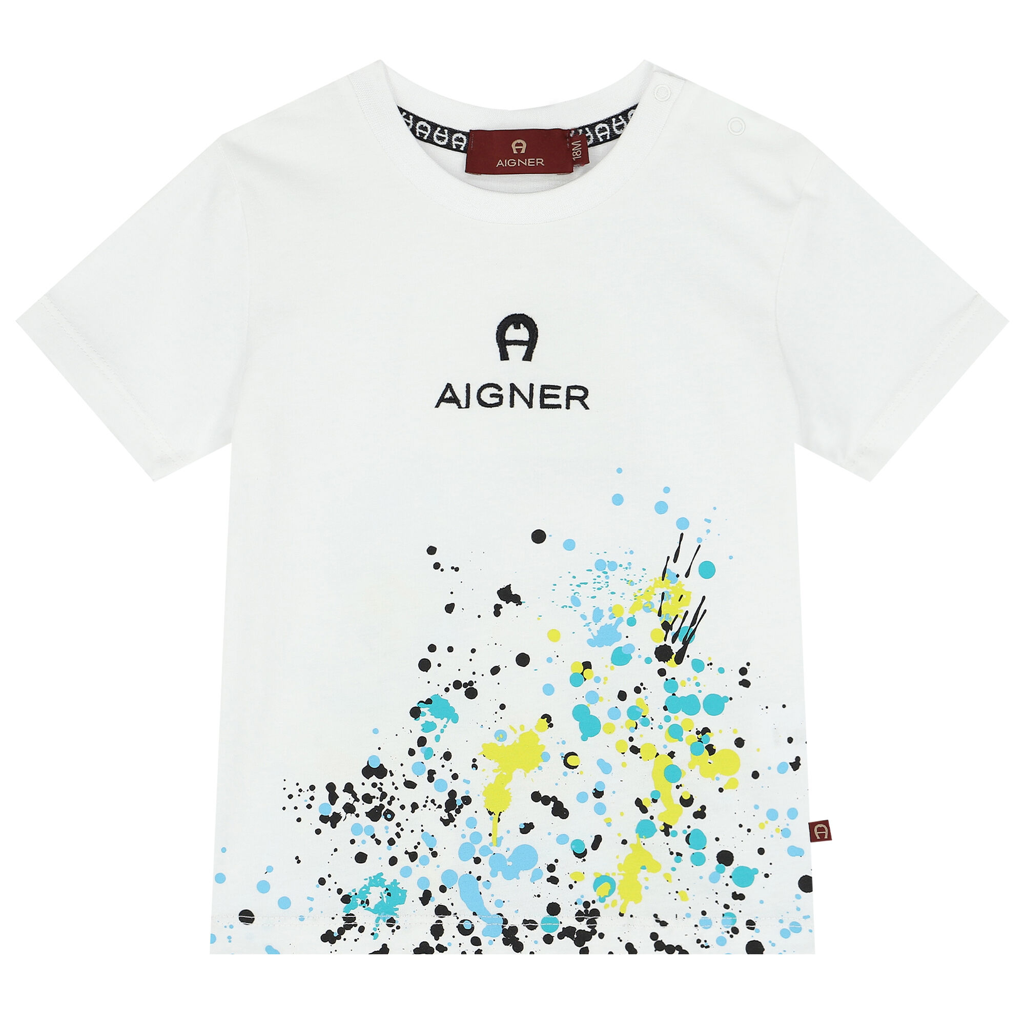 Aigner Kids logo-print T-shirt - White