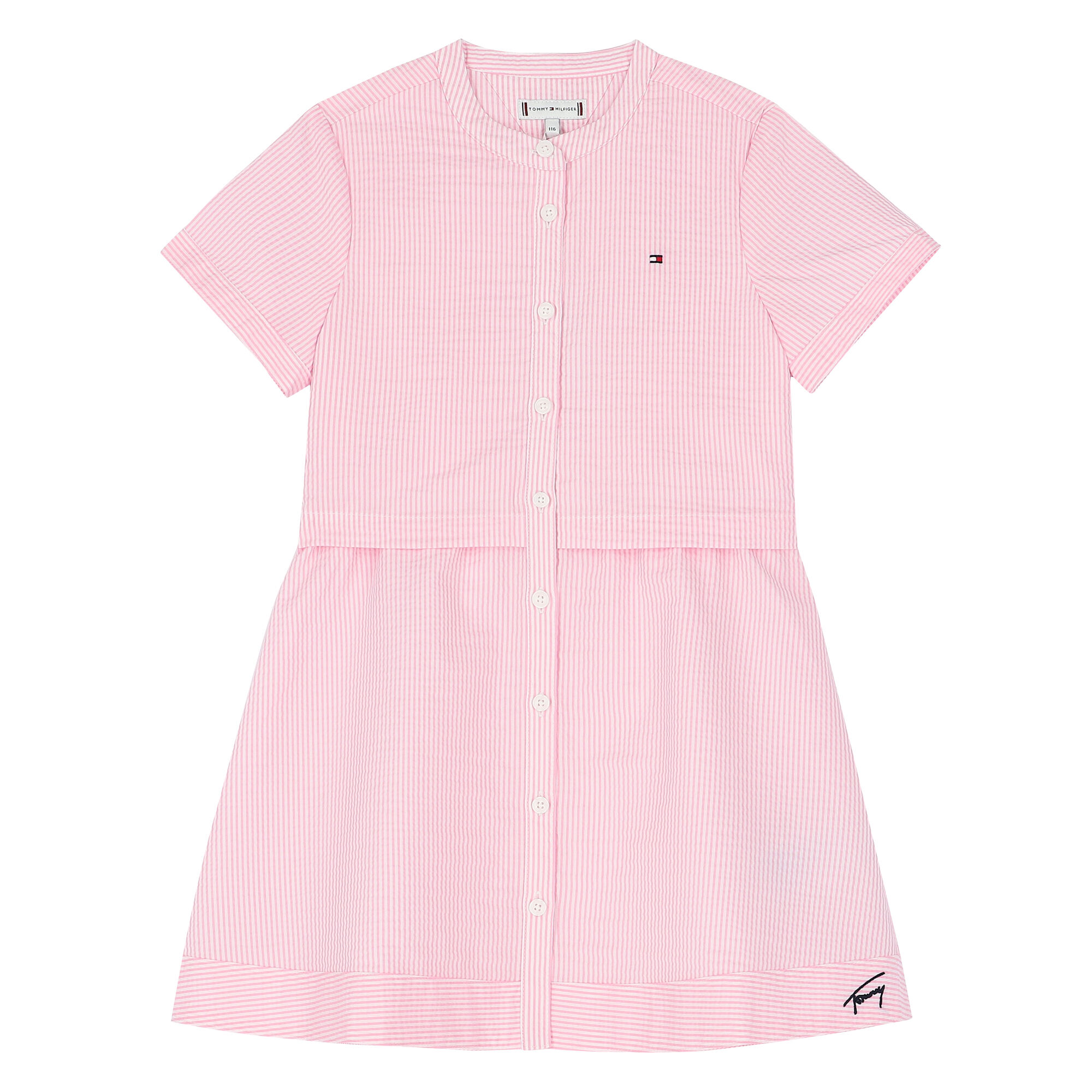 Tommy hilfiger pink 2024 striped dress